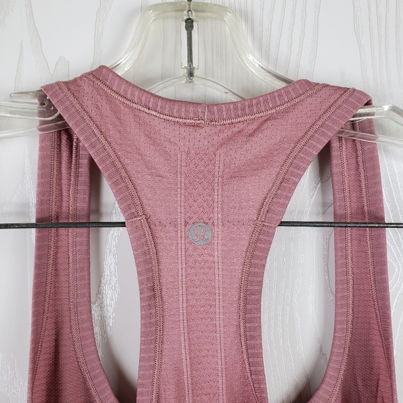 Lululemon Swiftly Tech Racerback Tank Size 10 Quicksand Pink - Picture 7 of 8